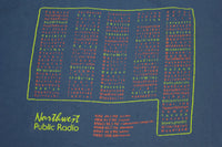 Northwest Public Radio NPR Vintage Single Stitch Hanes USA 80's T-Shirt
