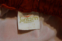 Jantzen Vintage 70's 80's Striped Swimming Shorts. Men's Small W/ Drawstring