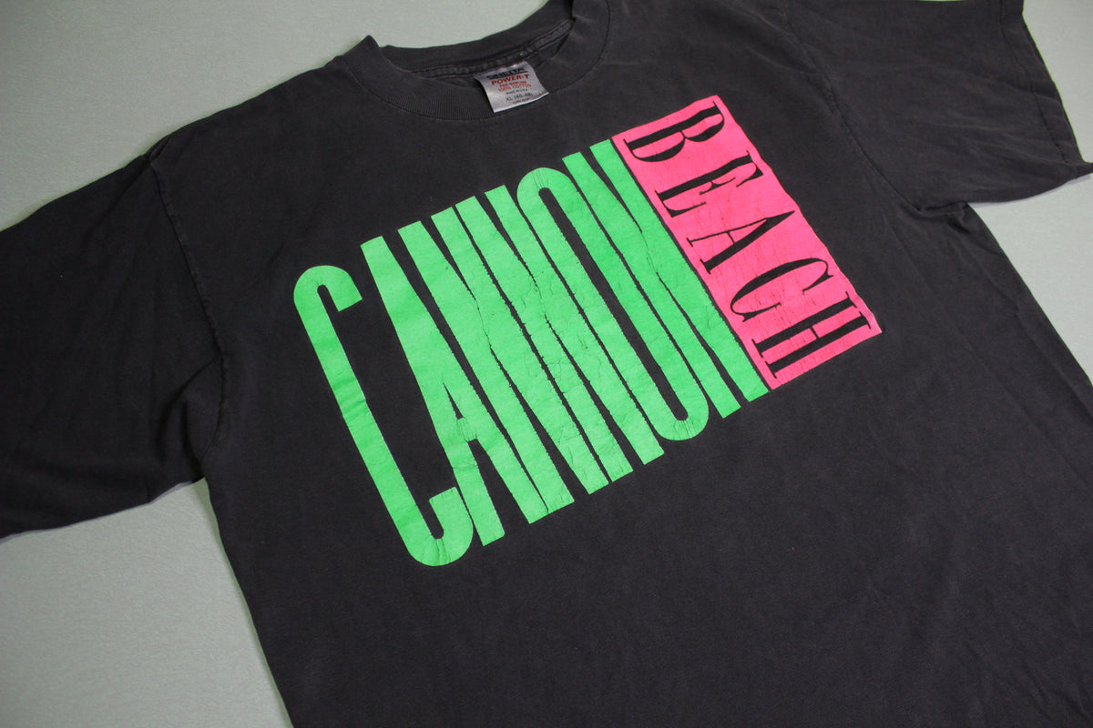 Canon Beach Vintage 80's Oneita Power-T USA Single Stitch Tourist Vacation T-Shirt