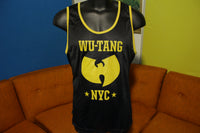 Wu-Tang Clan NYC Black Gold Vtg Jersey Tank Top Rare Made In USA!!! Medium