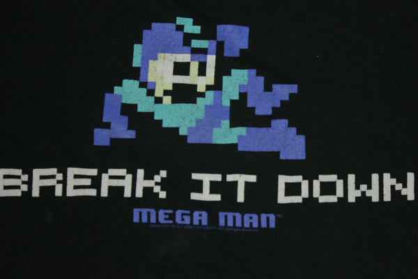 Mega Man Nintendo Capcom Vintage Break It Down 2006 00s Video Game T-Shirt