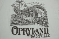 Opryland Nashville Vintage 80s Amusement Park Tourist Location Ringer T-Shirt