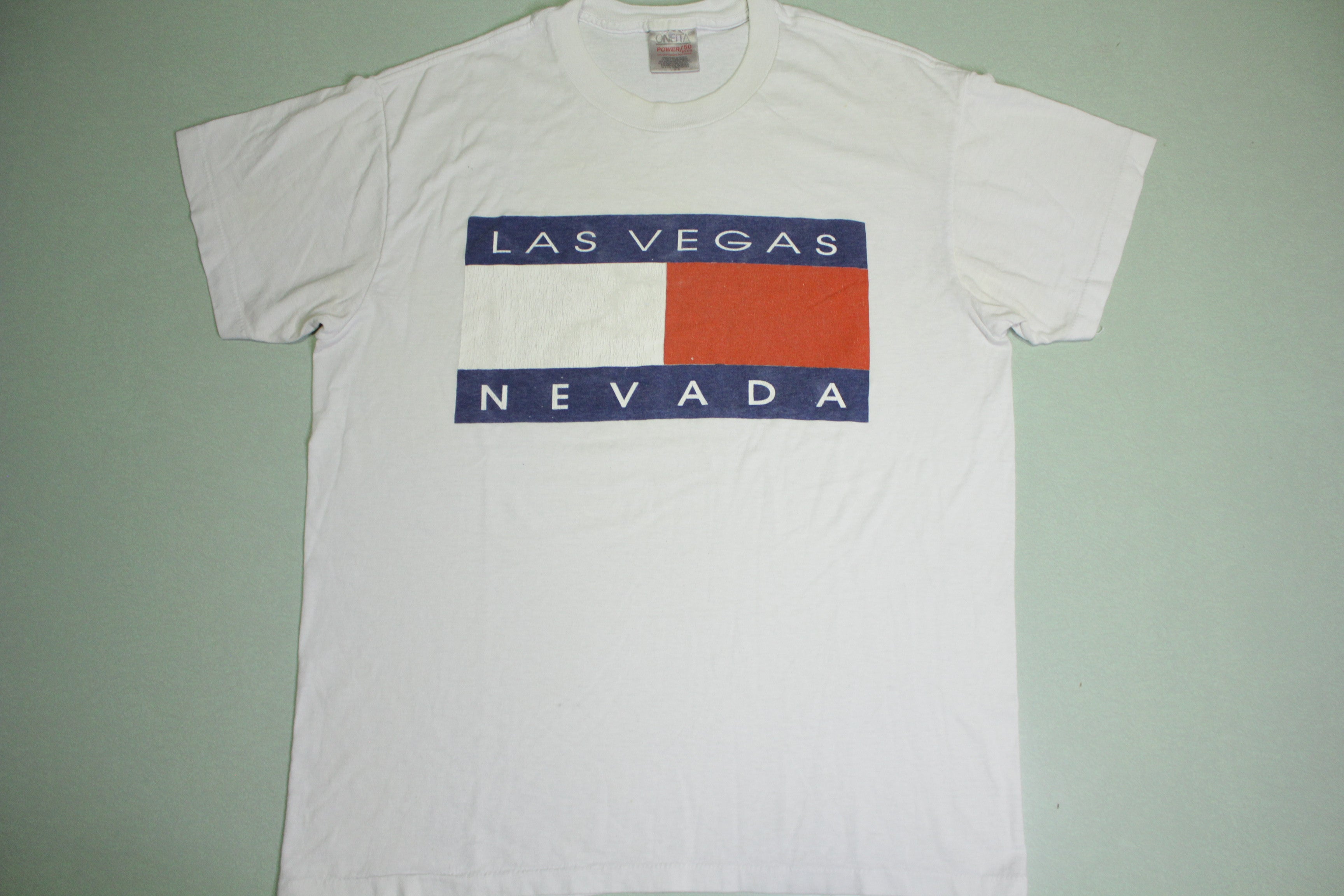 Las Vegas/Tommy Hilfiger Vintage 90's Made in USA Big Flag