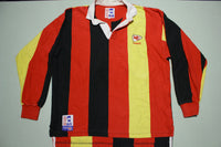 Kansas City Chiefs Vintage 90s Rugby Dehen Vertical Striped Football Jersey Shirt