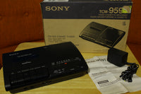 Sony TCM-959T Radio Cassette Recorder Vintage New in Box Tested Works Great!