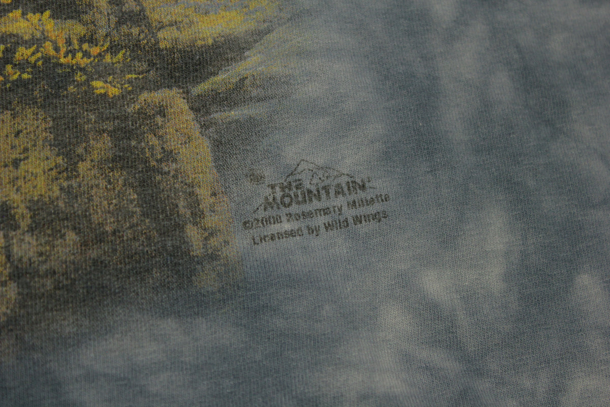 Bald Eagle Vintage Tie Dye 90's Big Print Mountain T-Shirt