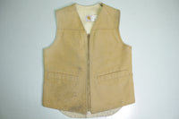 Carhartt 6SV Union Made in USA Vintage 80's 90's Sherpa Wool Lined Work Vest