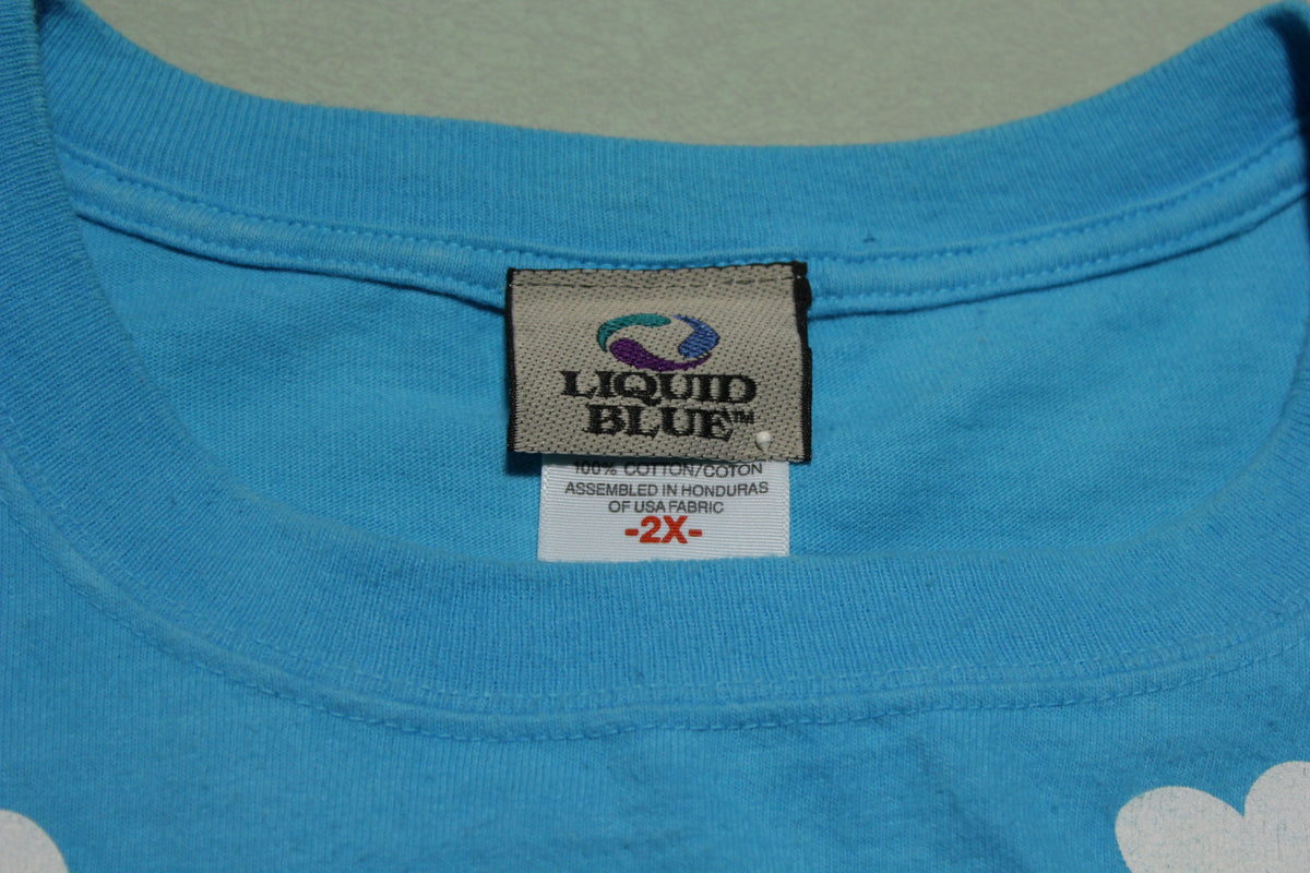 Ben Jerrys Chunky Dunky Nike SB Euphoria Liquid Blue Vintage 90s Tie Dye T-Shirt 2XL