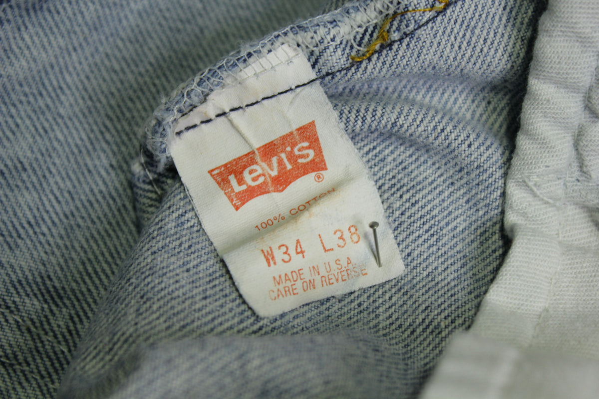 Levis Vintage 517 Light Wash Denim 80's Made in USA Blue Jeans