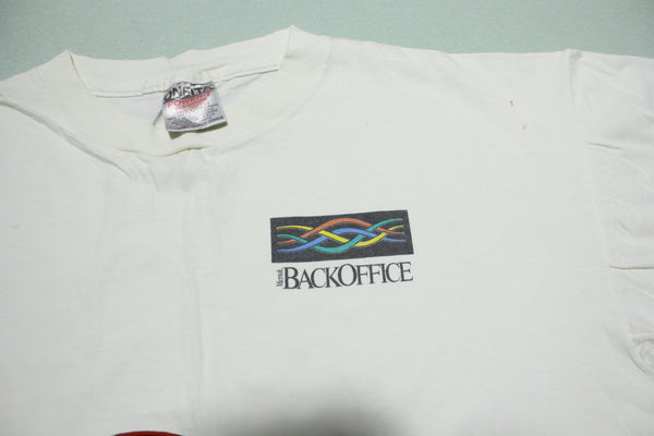 Microsoft BackOffice 1994 Vintage 90s Bill Gates Single Stitch Oneita USA T-Shirt