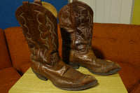 Tony Lama Vintage Western Cowboy Boots Brown Style 6340 Men Size 12EE Dancing