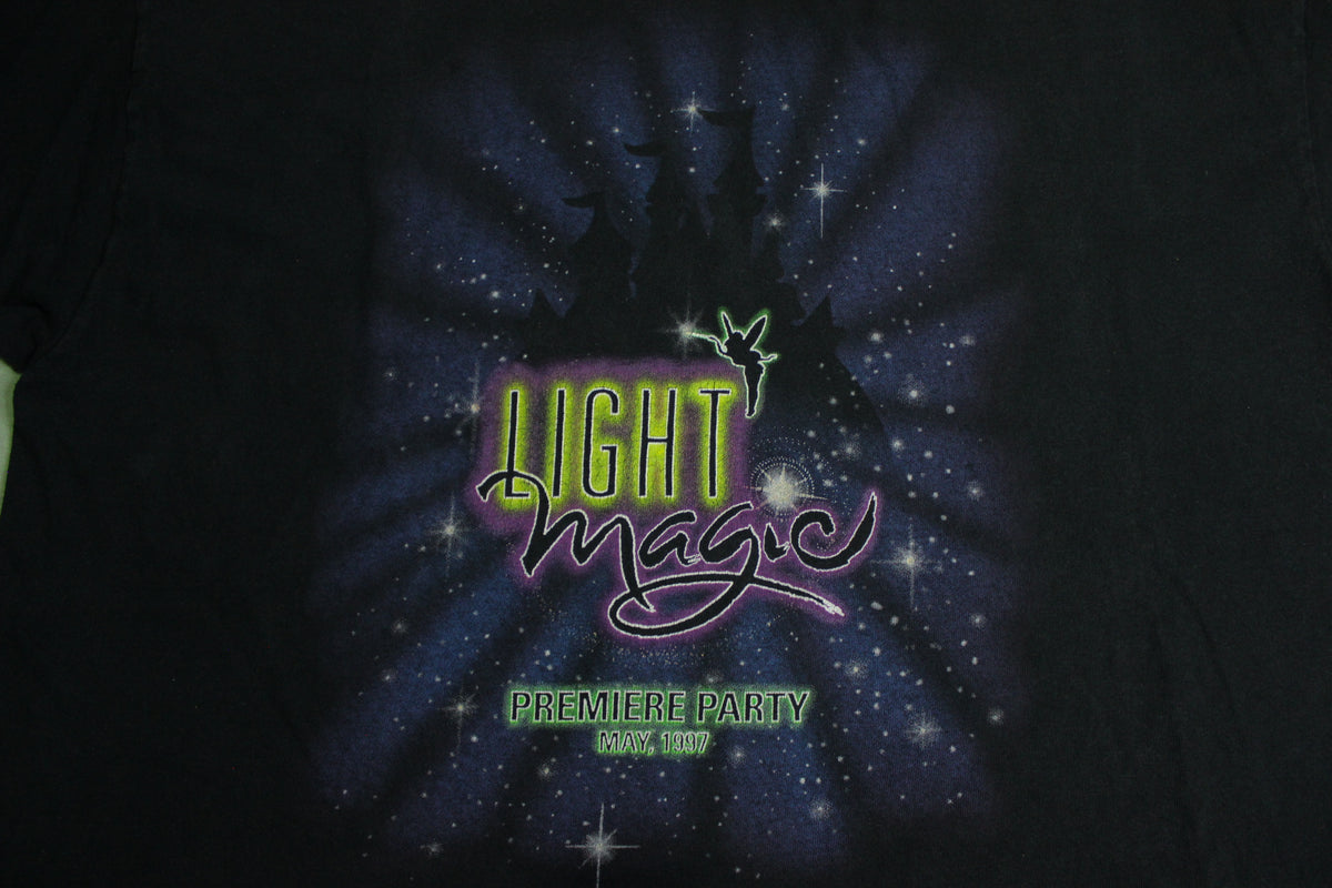 Light Magic Premiere Party May 1997 Vintage 90's Disneyland MickeyInc USA Made T-Shirt