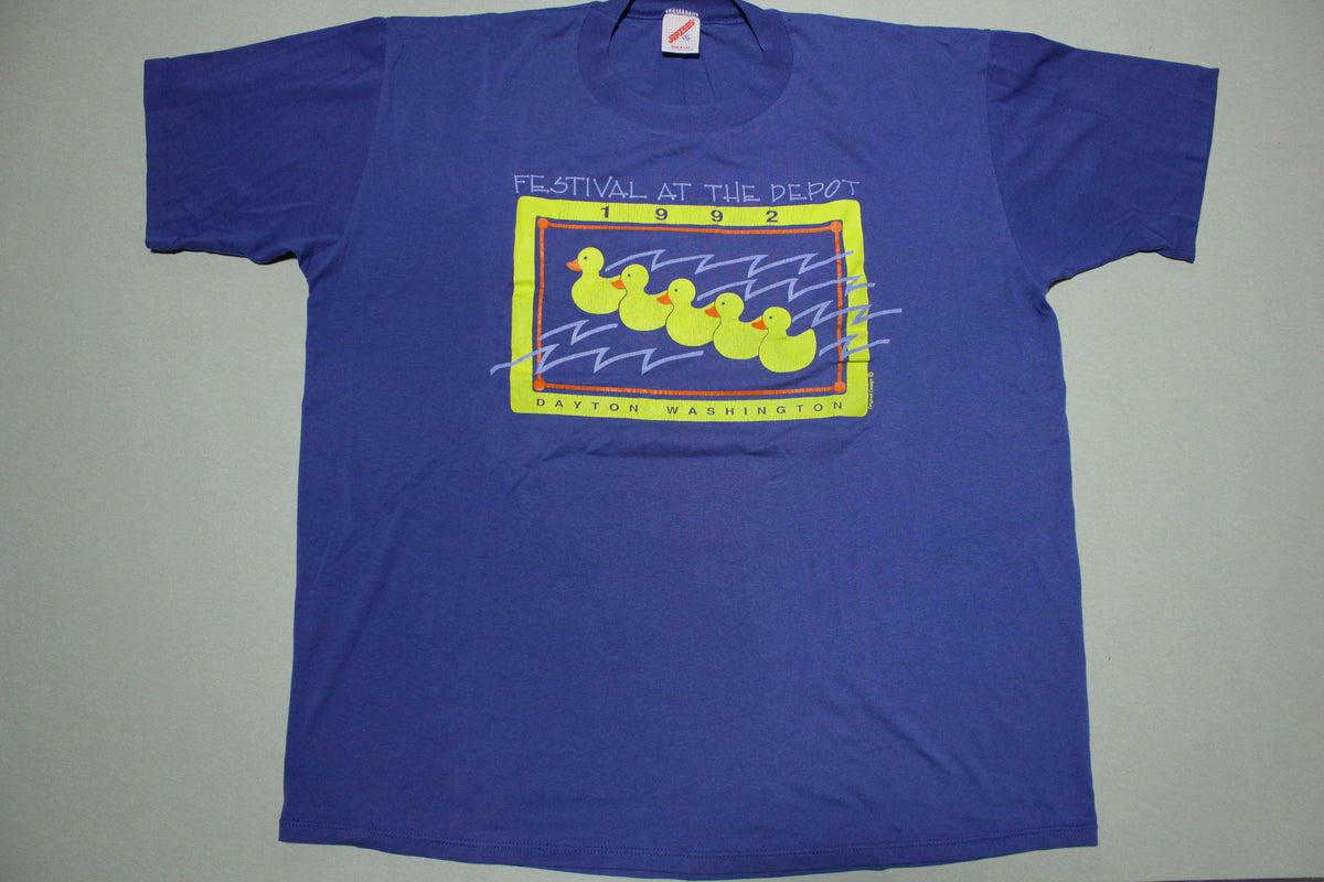 Festival at the Depot Dayton Washington 1992 Duck Race Vintage 90s T-Shirt