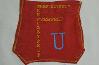 'UZZY' The Fuzzy Felt 1 of 1 Custom Red Pocket On A Vintage 90's Marlboro T-Shirt