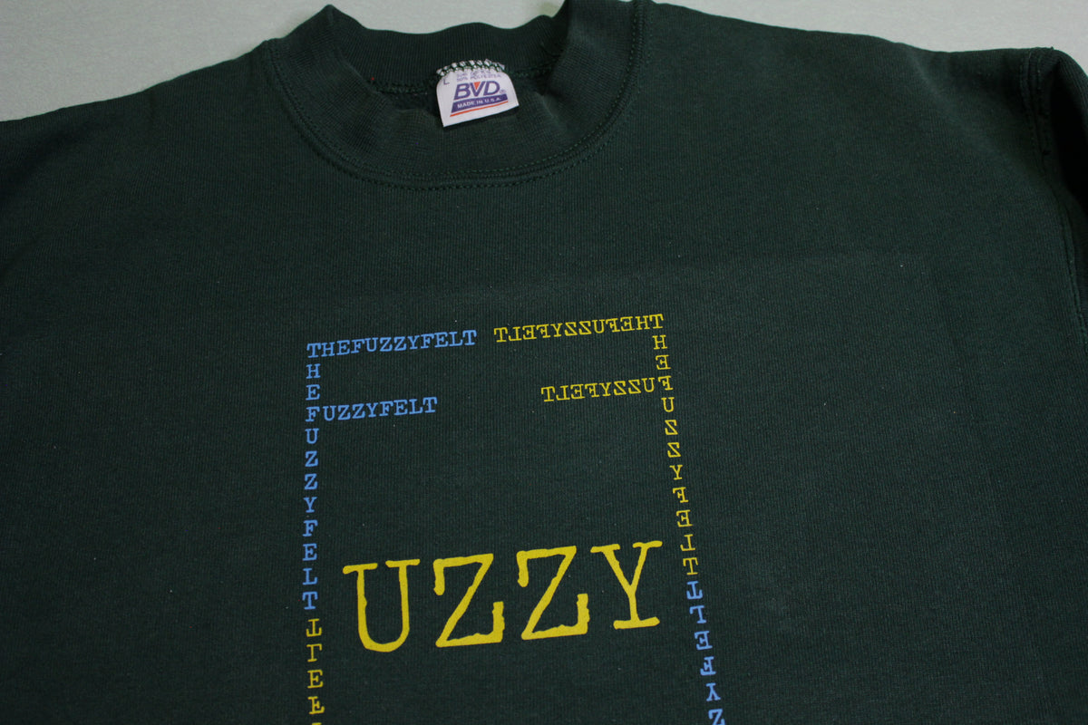 UZZY' The Fuzzy Felt 1 of 1 Custom Crewneck Sweatshirt On A