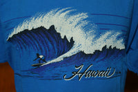 Hawaii Deep Blue Giant Surf Wave Surfing 1983 80's Vintage USA T-Shirt