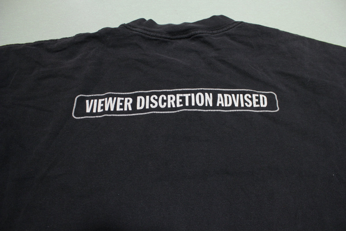 Camel Cigarettes Viewer Discretion Advised Vintage 90s Made in USA T-Shirt