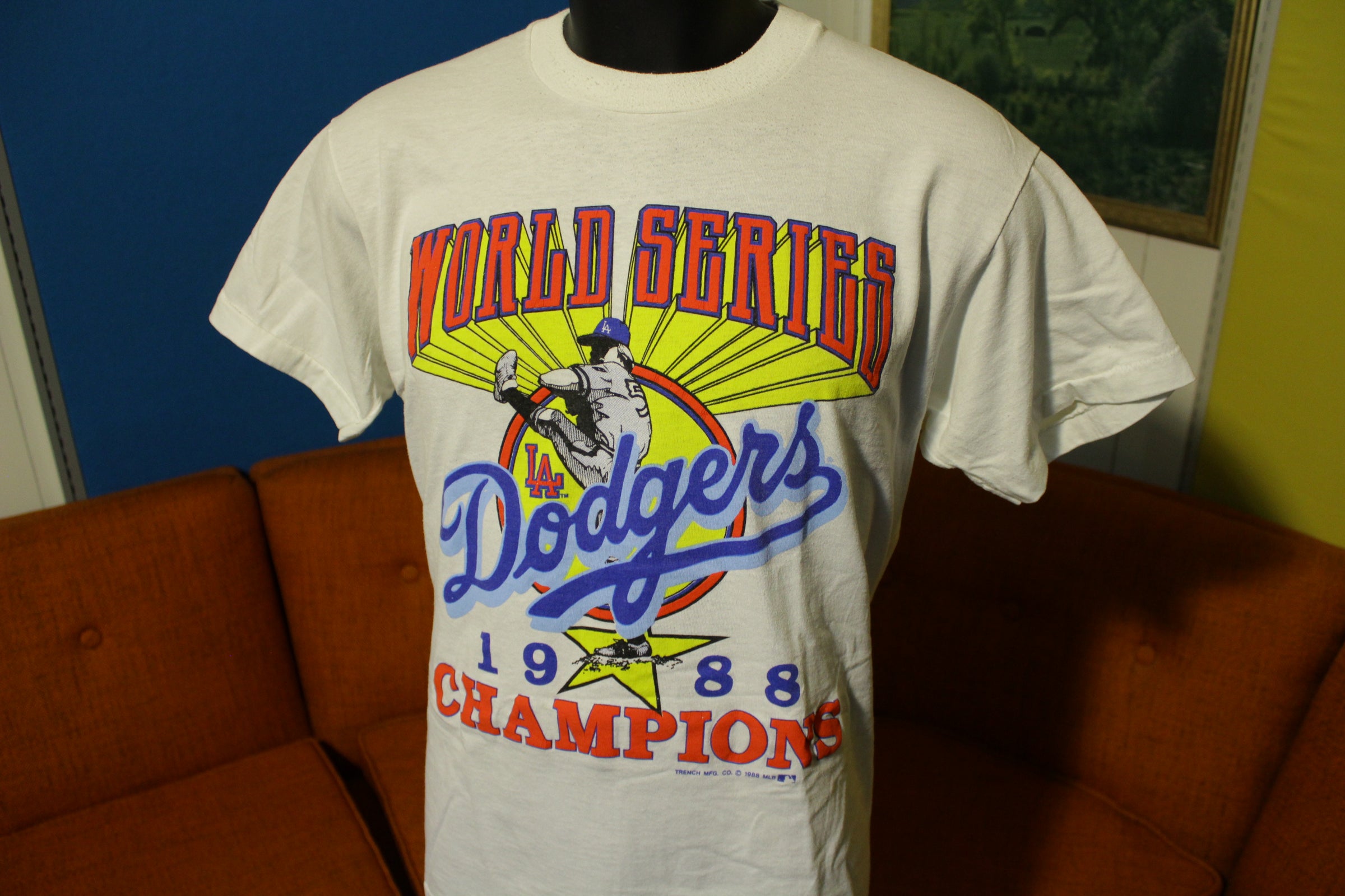 Vintage XS/S 1988 LA Dodgers ringer tee tshirt 50/50 – REBEL