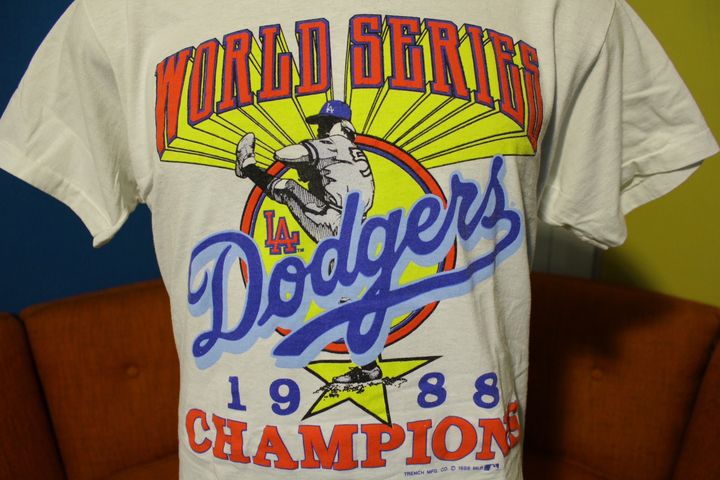 Vintage Los Angeles Dodgers 1988 World Series Champions T Shirt Tee Starter  Made USA Size Large L MLB Baseball La California 80s 1980s
