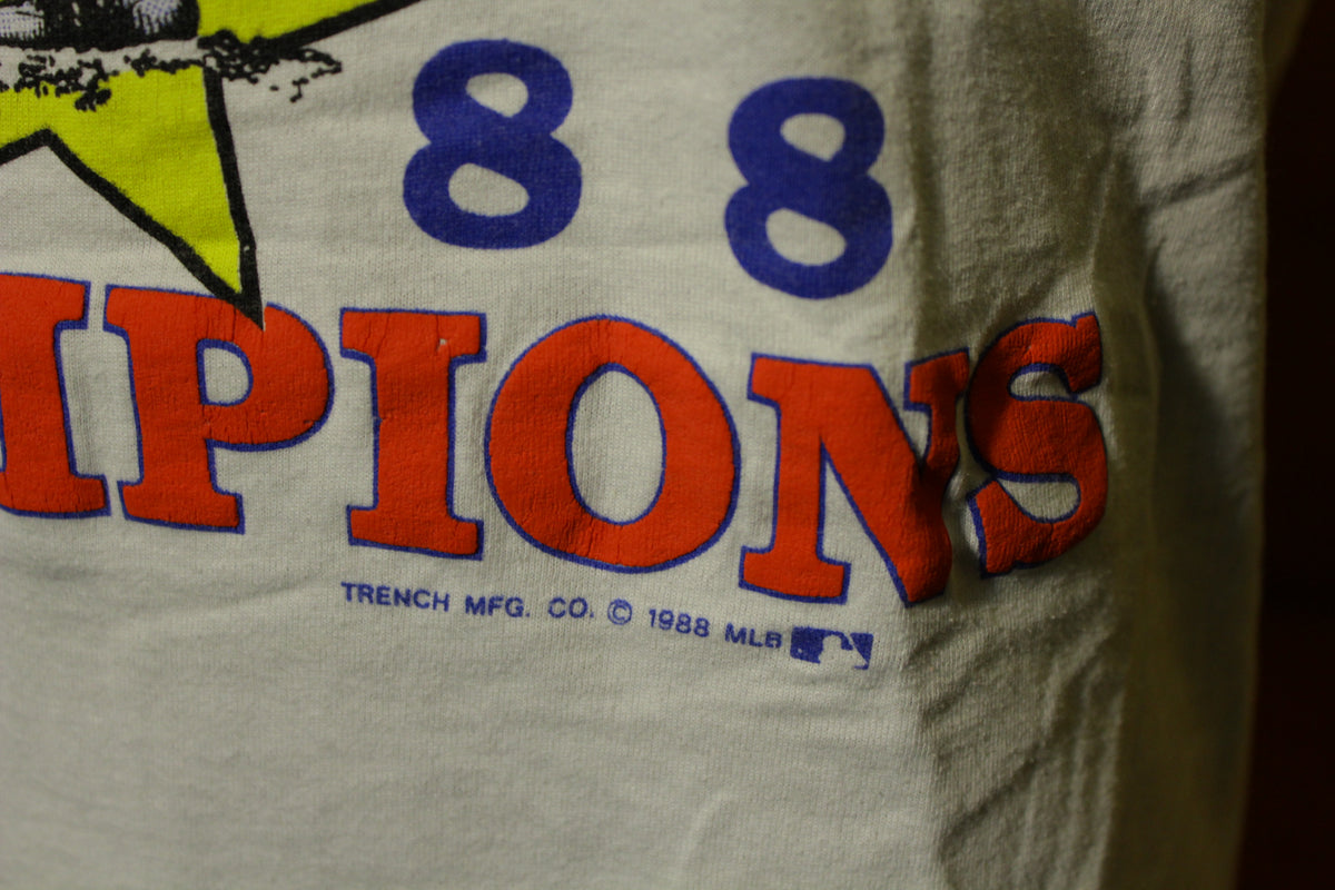 🔥 VINTAGE RARE LA Los Angeles Dodgers T Shirt 1988 World Series Champions  Sz L