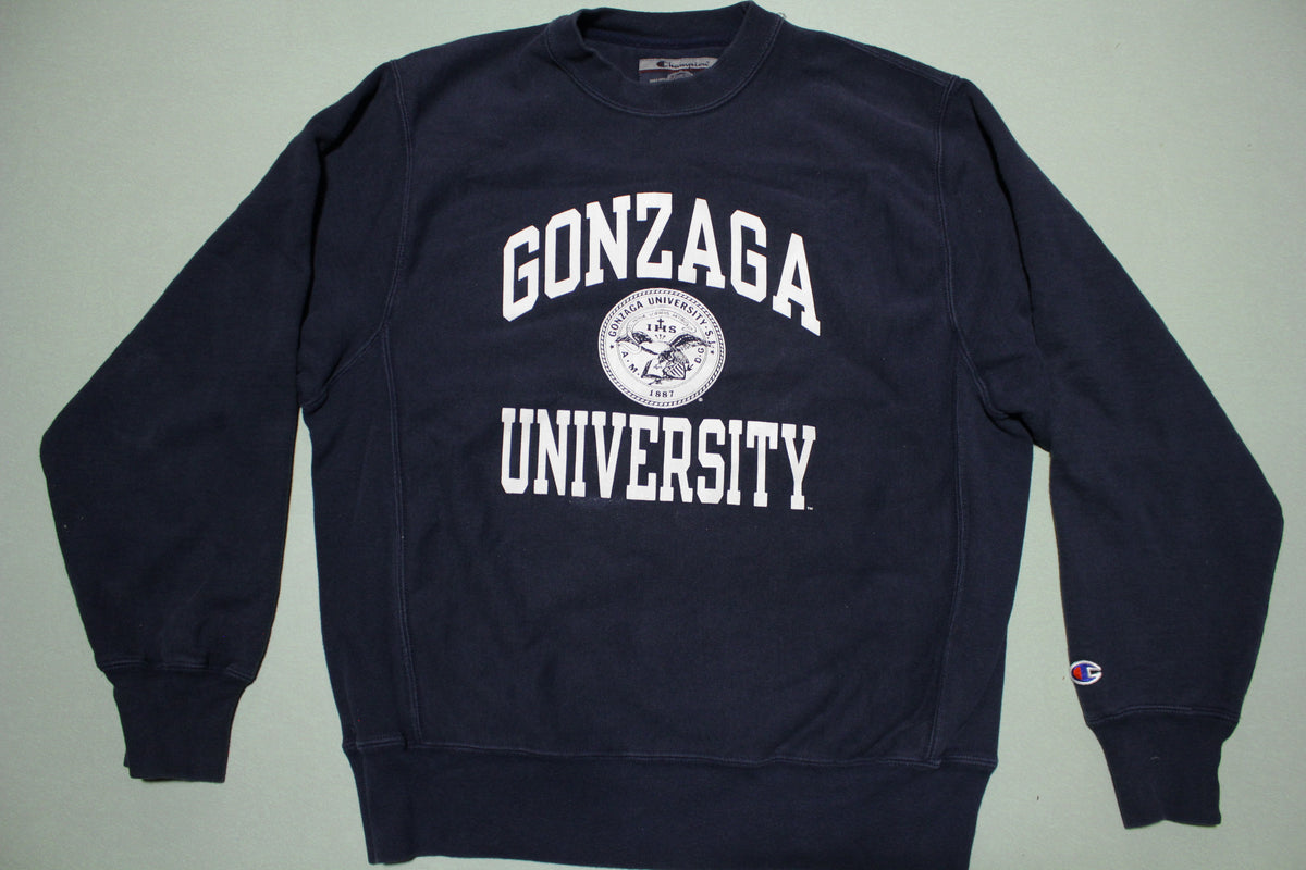Gonzaga University Spokane Vintage Champion Reverse Weave 90s Crewneck Sweatshirt