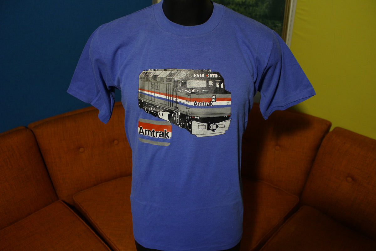 Amtrak 311 Vintage Red White Blue Locomotive 80's Single Stitch USA T-Shirt