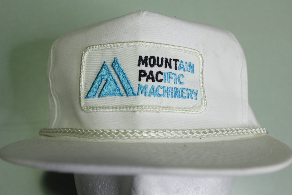 Mountain Pacific Machinery Patch Vintage 80's Cord Trucker Snapback Adjustable Hat