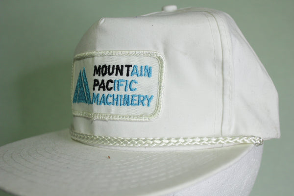 Mountain Pacific Machinery Patch Vintage 80's Cord Trucker Snapback Adjustable Hat
