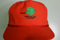 Ojai Soule Park California Vintage 80's Cord Trucker Snapback Adjustable Hat