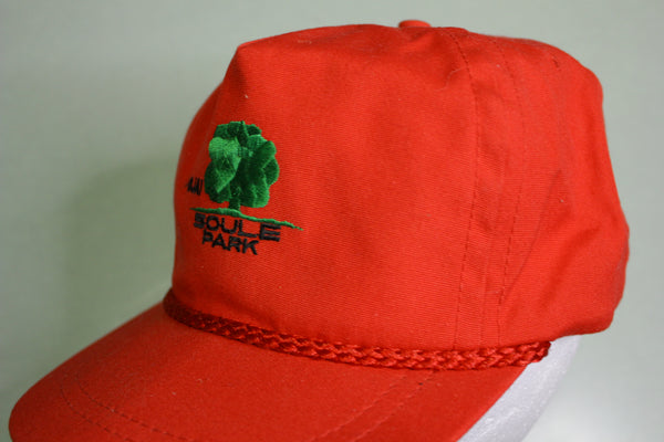 Ojai Soule Park California Vintage 80's Cord Trucker Snapback Adjustable Hat