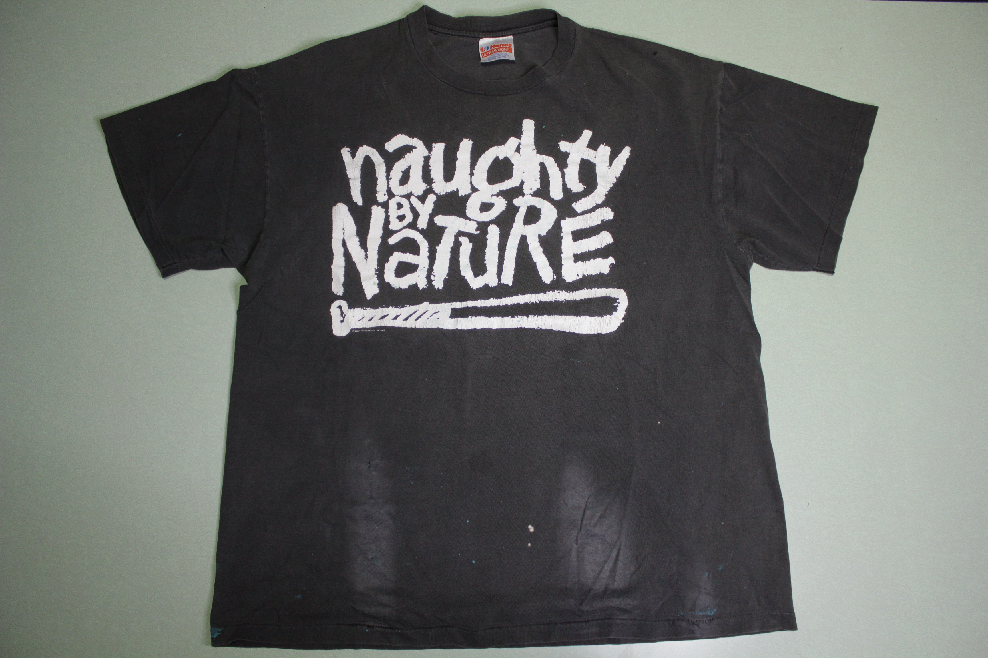 Naughty By Nature 1991 Down With OPP Vintage 90's Distressed Rap T