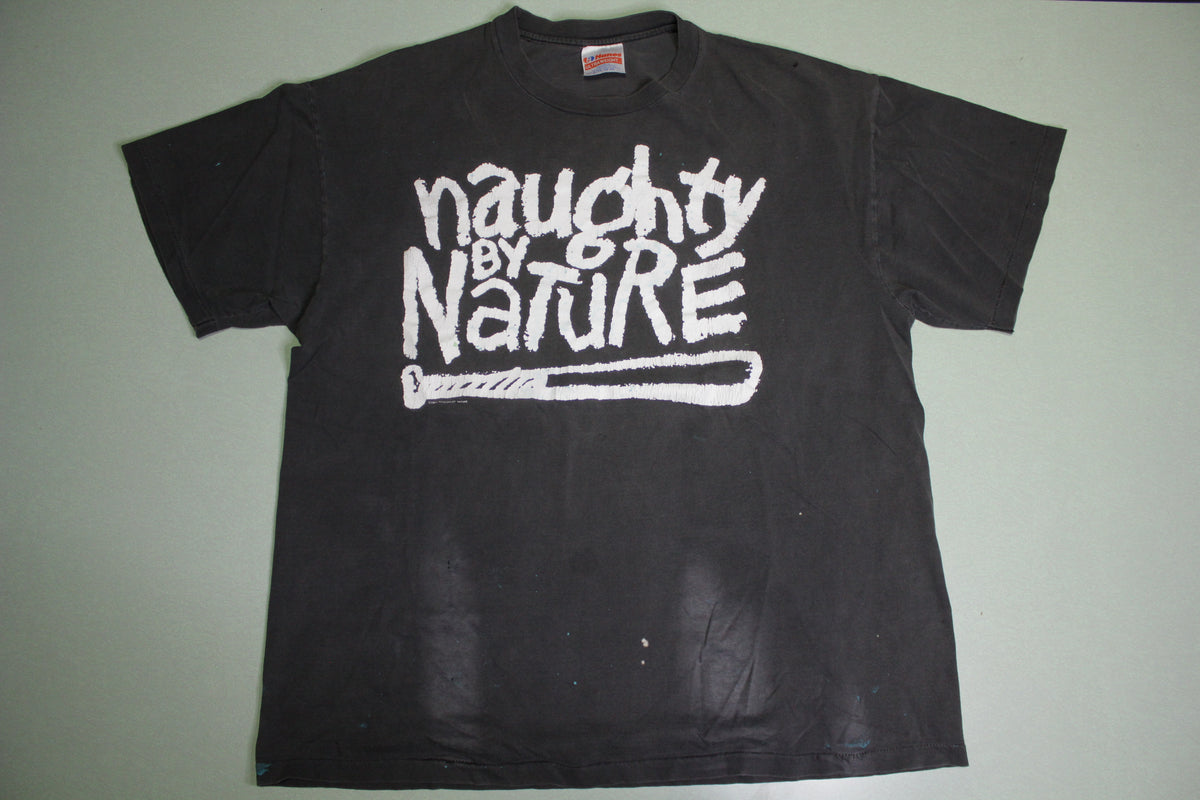 Naughty By Nature 1991 Down With OPP Vintage 90's Distressed Rap T-Shirt