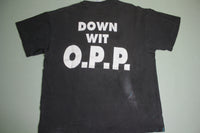 Naughty By Nature 1991 Down With OPP Vintage 90's Distressed Rap T-Shirt