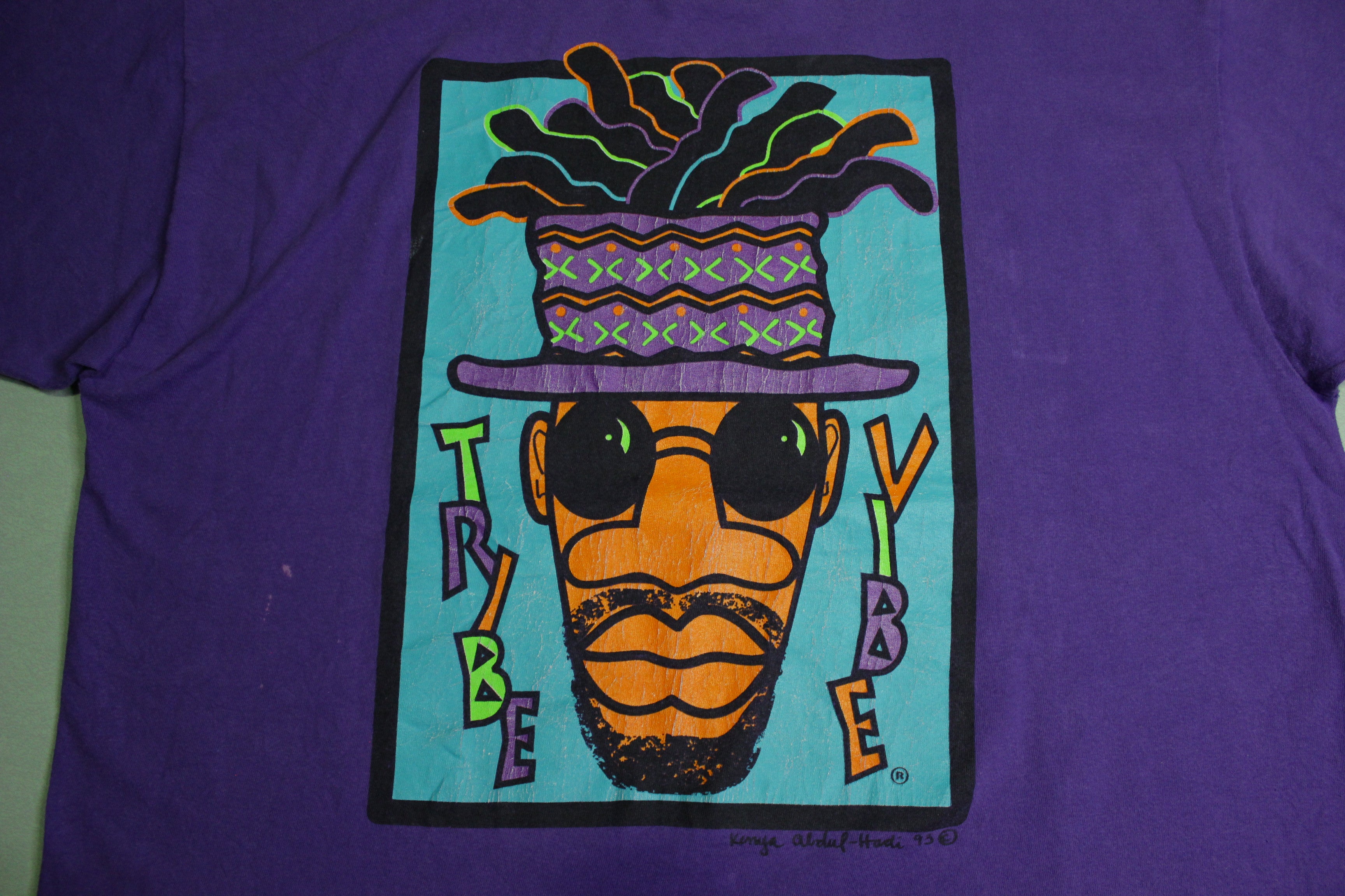 Tribe Vibe Vintage Quest 1993 Kenya Abdul-Hadi Vintage 90's Rap T