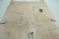 Carhartt Sherpa Lined B157 Double Knee Front Work Construction Utility Pants BRN