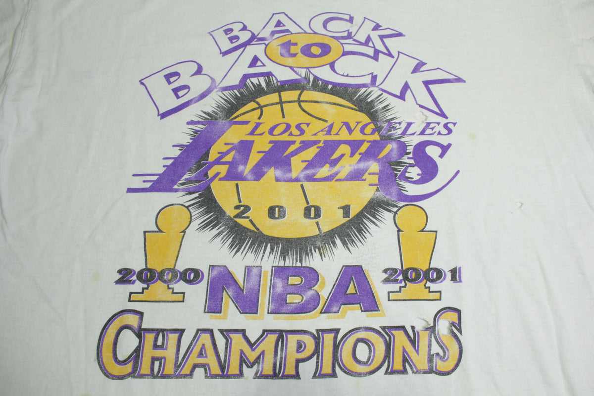 Lakers 2000 NBA Finals Champions Ring Shirt Vintage Size Large
