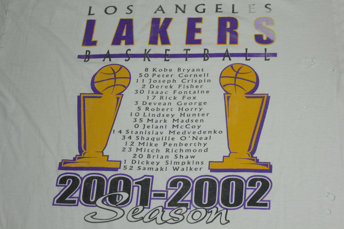 LA Lakers 00-01' Back to Back Kobe SHAQ T-Shirt