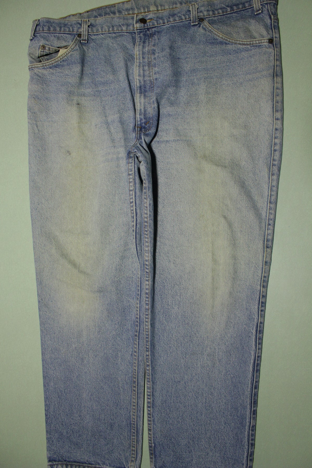 Levis Leather Tab Patch Stone Washed Made in USA Jeans Vintage 80's 41840-0214