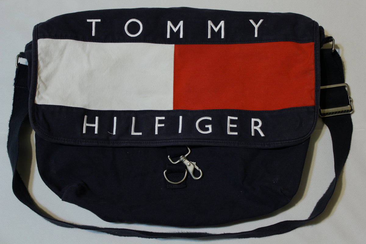 Tommy Hilfiger Urban Messenger Bag Vintage 90's Flag Color Block Cross Body Rare