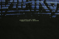 Anthrax Persistance of Time 1990 Vintage Brockum Concert Cities Single Stitch USA Made T-Shirt