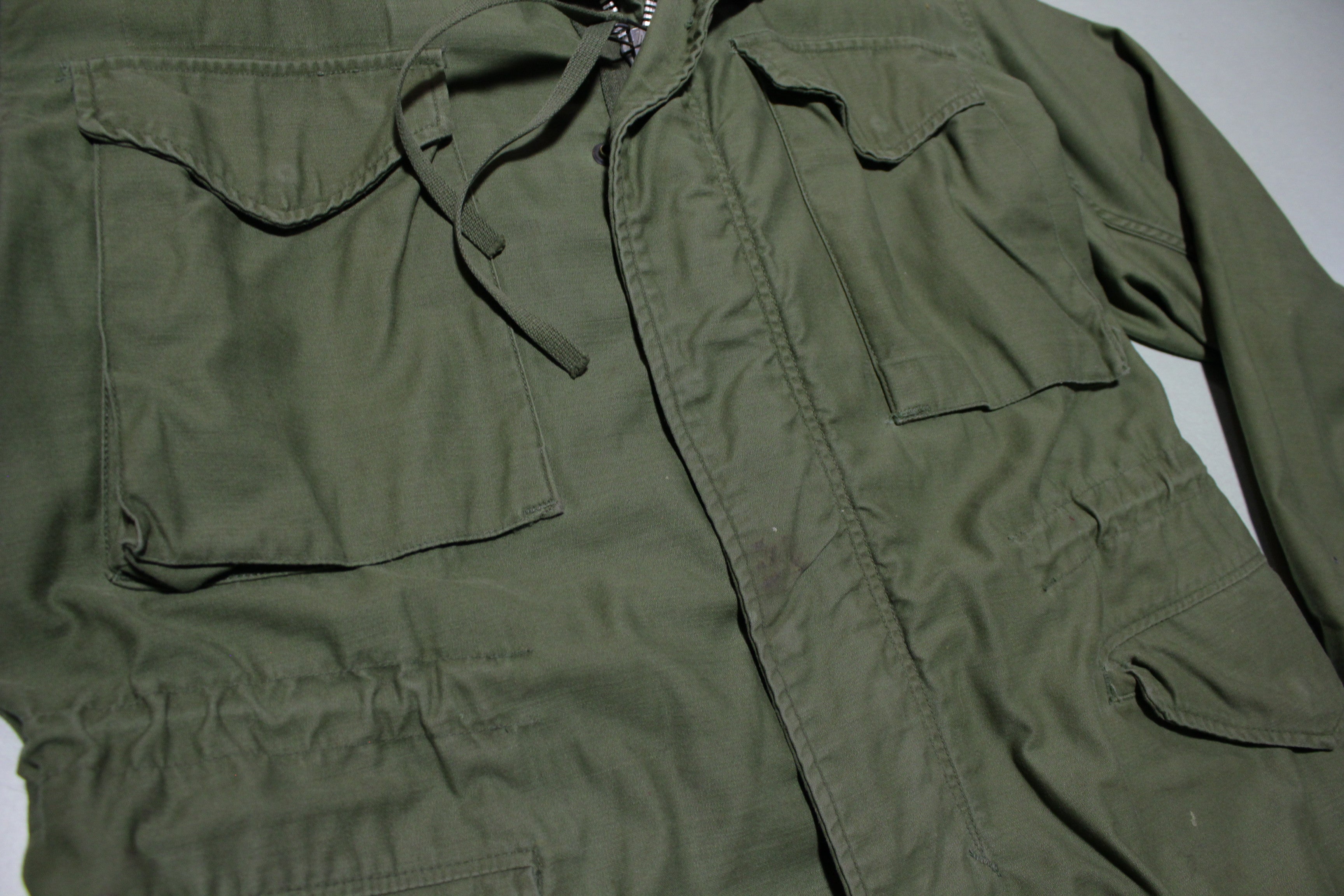 M-65 Vintage 1967 60s Vietnam War US Army Field Jacket W/ Hood