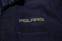 Polaris Vintage 80's Corduroy Cafe Racer Snowmobile Racing Sports Jacket