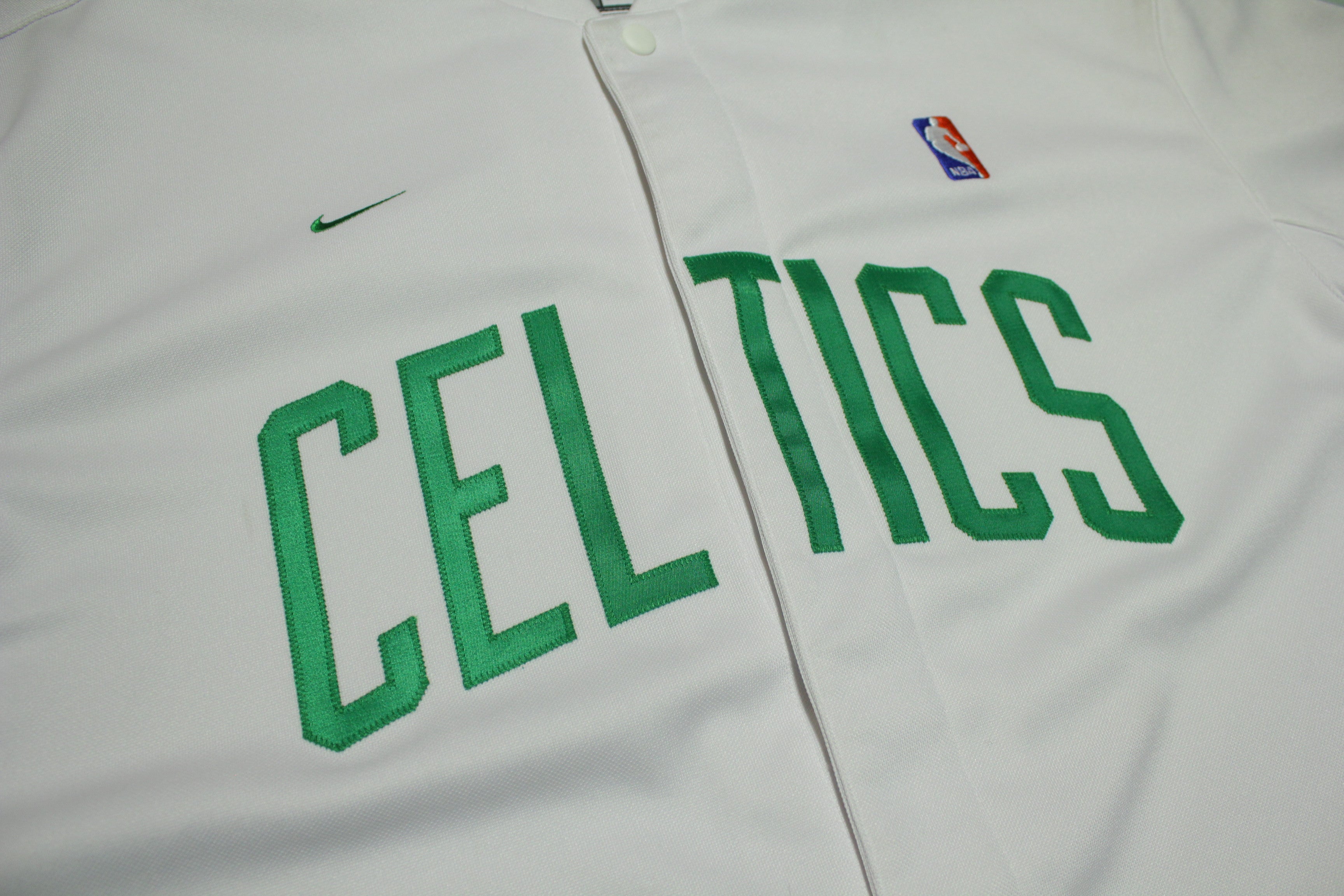 Boston celtics warm up jacket outlet nike