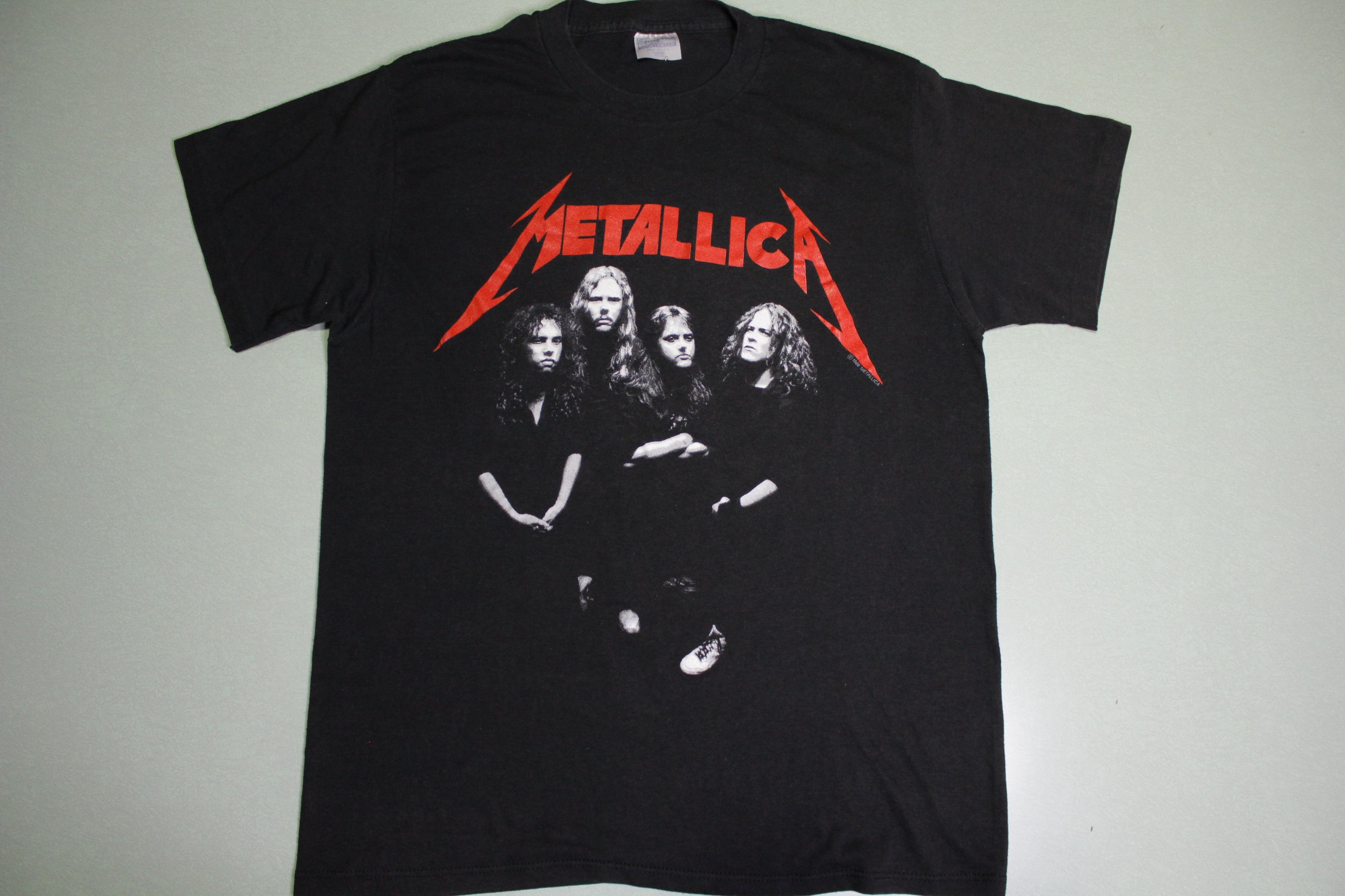 Metallica 1988 Justice For All Vintage Band Photo 80's Spring Ford 