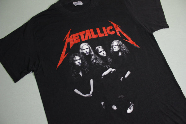 Metallica 1988 Justice For All Vintage Band Photo 80's Spring Ford Licensed Concert T-Shirt