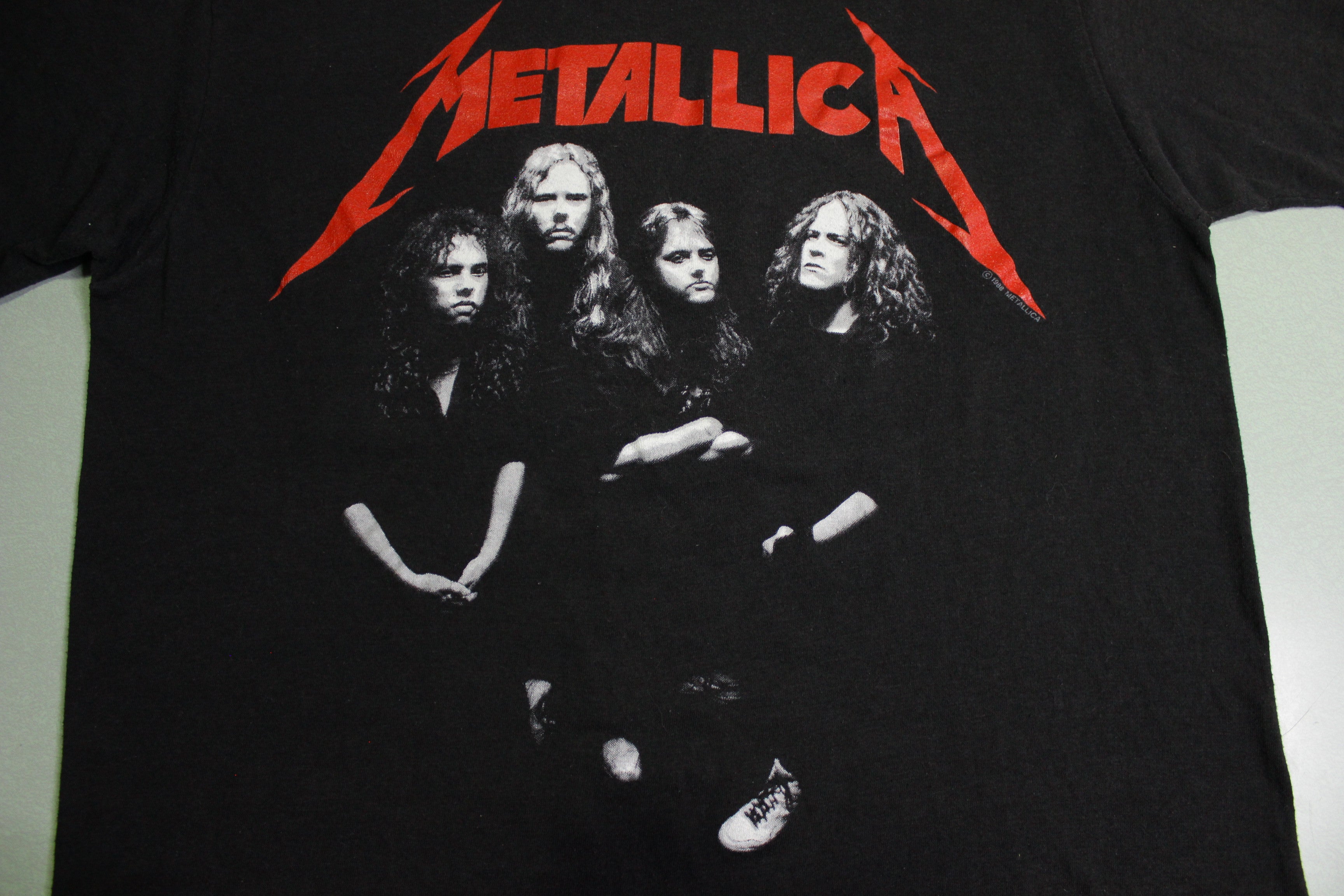 Metallica 1988 Justice For All Vintage Band Photo 80's Spring Ford