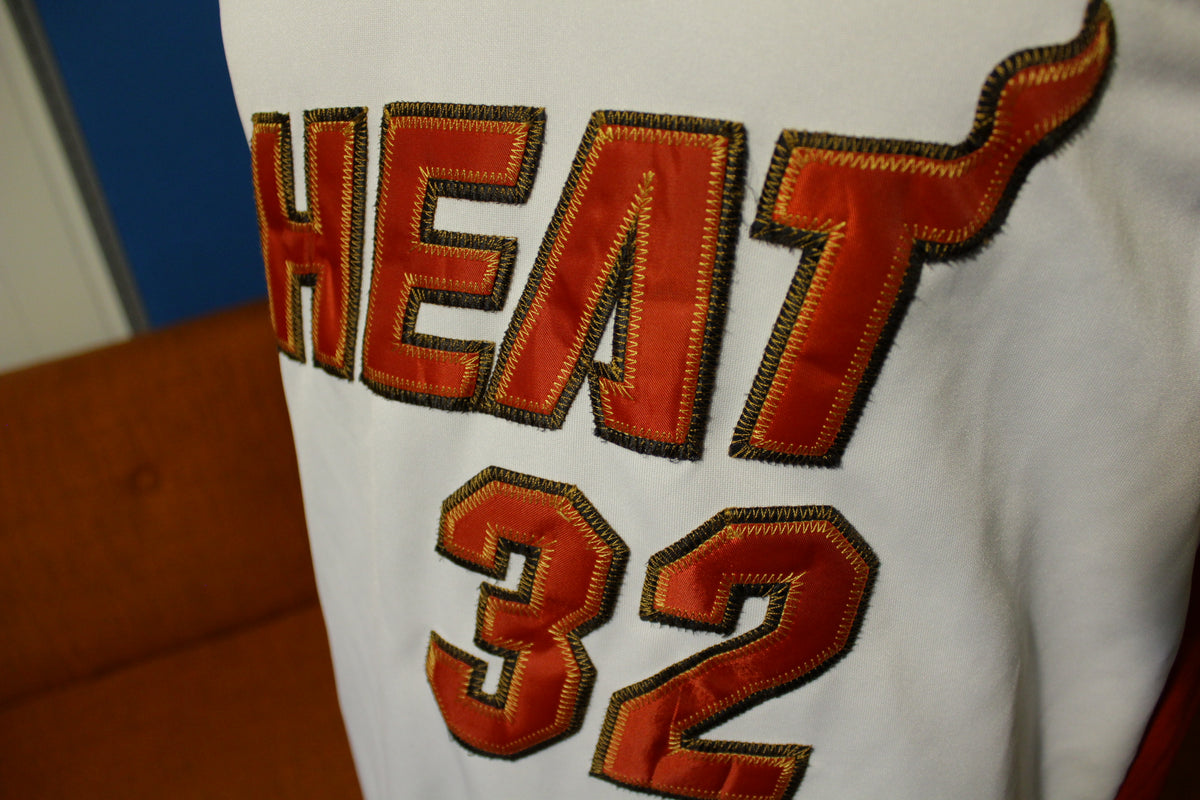 Shaquille O'Neal Vtg Shaq Miami Heat #32 White Reebok Men's XL Away Jersey