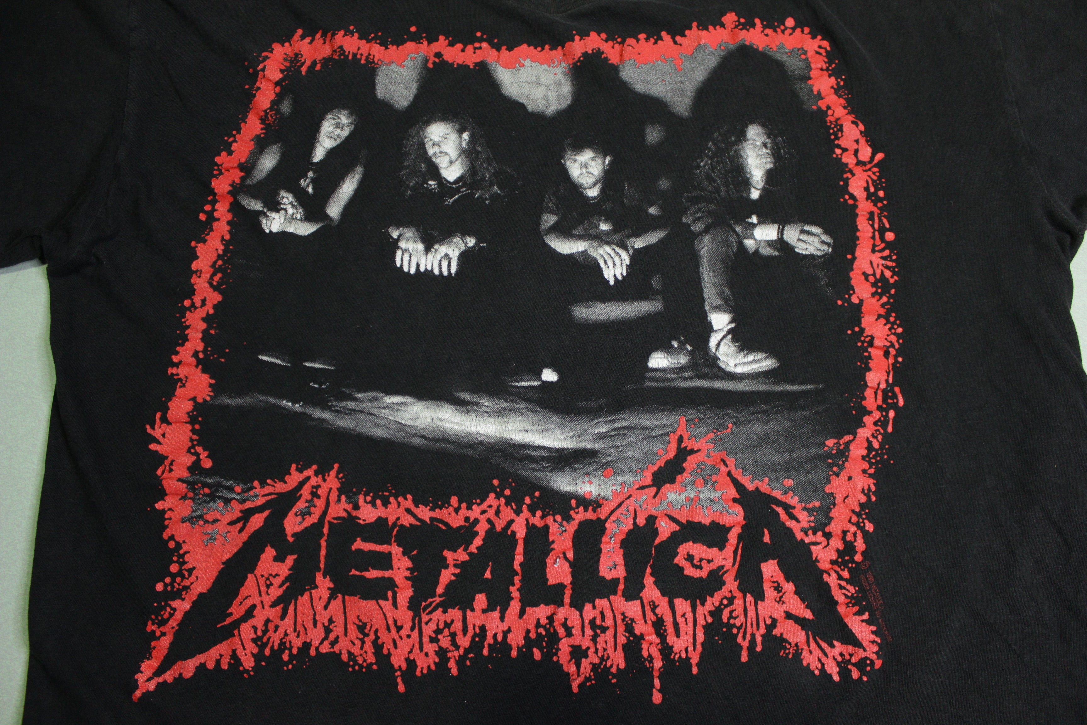 Metallica 1990 Justice Vintage Band Pic 90's Brockum Pushead North
