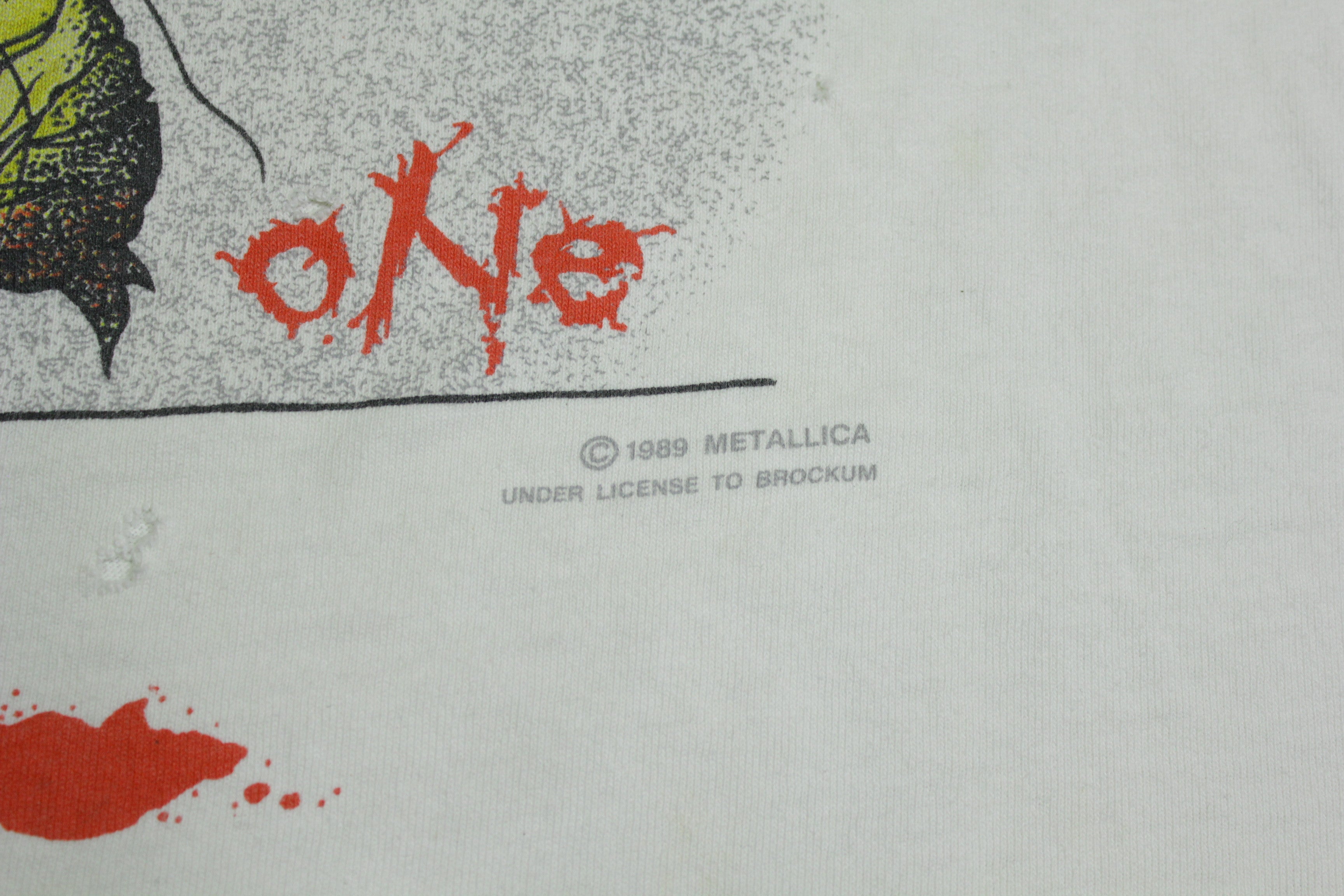 Vintage 1989 Metallica One Pushead