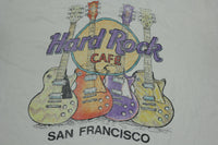 Hard Rock Cafe San Francisco Vintage 90's Single Stitch Made in USA Guitars T-Shirt